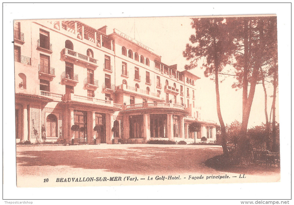 CPA 83 Beauvallon-sur-Mer Le Golf-Hôtel Façade Principale No.10 LL Non Voyagée Achat Immédiat - Other & Unclassified