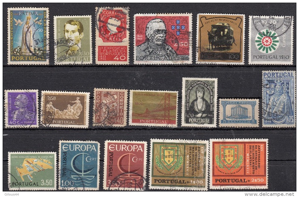 Portugal    Lot De 18 Timbres - Sammlungen