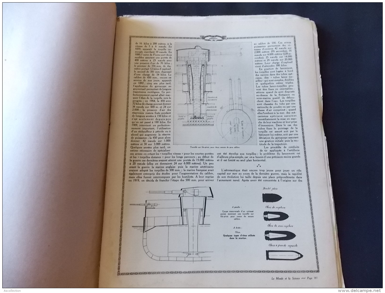 Le Monde Et La Science N 6 Arsenal WW2 Cuirassé Dreadnought Torpilleur - Encyclopaedia