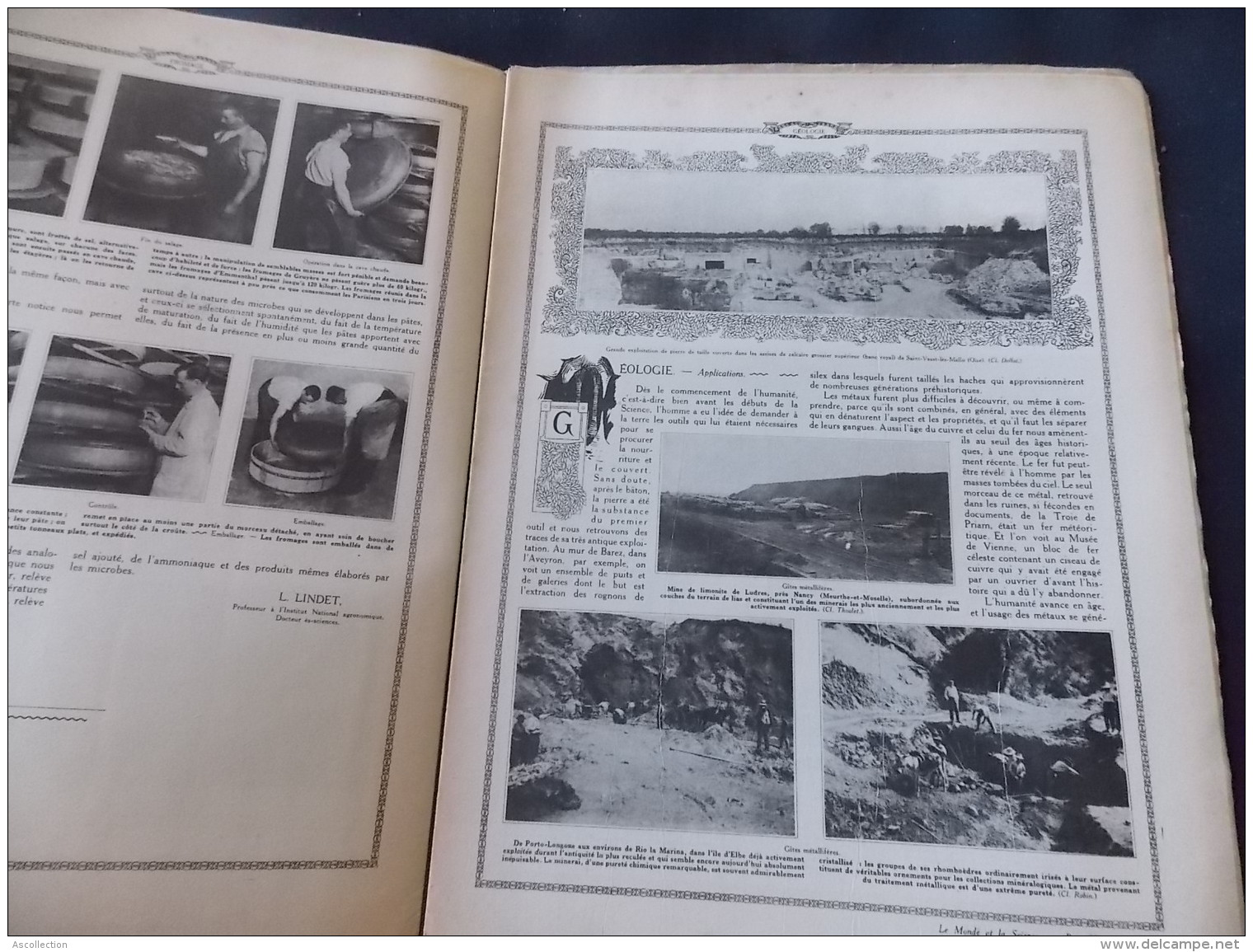 Le Monde Et La Science N 31 Force Motrice Geologie Fromage " Usine Dans La Meuse, Cantal, " - Encyclopédies