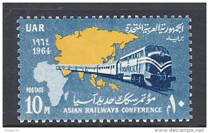 Egitto     1964 Arab Railway Conference  Hinged Yvert 601 - Gebraucht