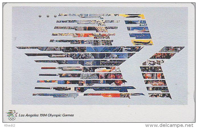 Télécarte Japon Poster JEUX OLYMPIQUES - LOS ANGELES 1984 - OLYMPIC GAMES - USA Rel. - Japan Sport Phonecard - 182 - Jeux Olympiques