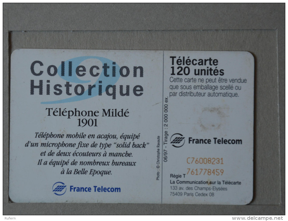 FRANCE    - TELECARTE - CREDIFONE - CALLCARD - TELEFONKARTE   2 SCANS - (Nº15724) - 120 Units