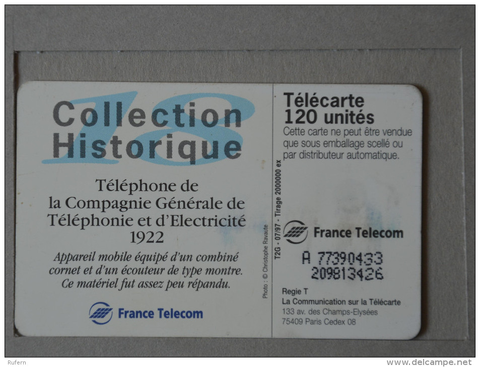 FRANCE    - TELECARTE - CREDIFONE - CALLCARD - TELEFONKARTE   2 SCANS - (Nº15737) - 120 Units