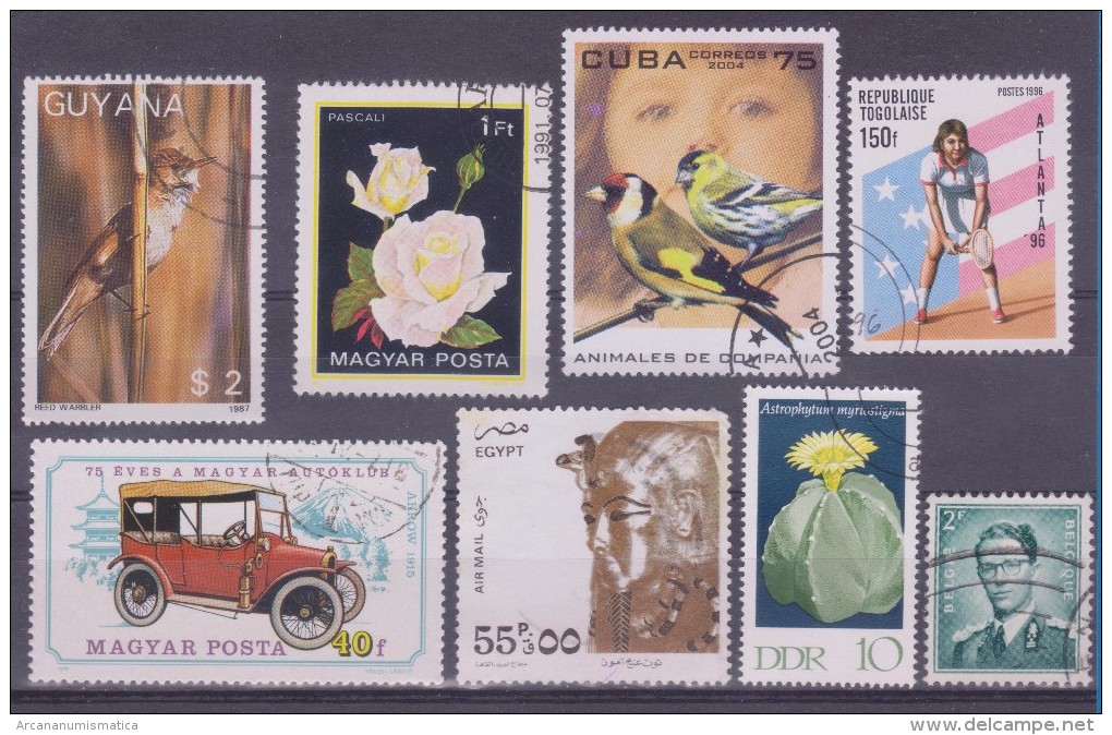 LOT OF USED STAMPS    ANIMALES  ANIMALS CARS  COCHES PAISES  COUNTRIES VARIOS  VARIOUS   S-1493 - Mezclas (max 999 Sellos)