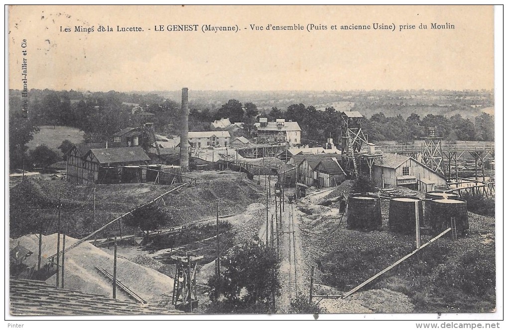 LE GENEST - Vue D'ensemble (Puits Et Ancienne Usine) Prise Du Moulin - Le Genest Saint Isle