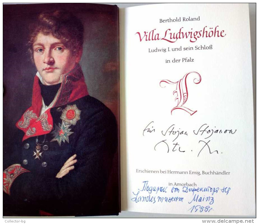 RARE RRR OLD VINTAGE 1988 RECORD VILLA LUDWIGSHOHE Gift MUSEUM DIRECTOR OF MAINZ Autographed/signed - Musea & Tentoonstellingen