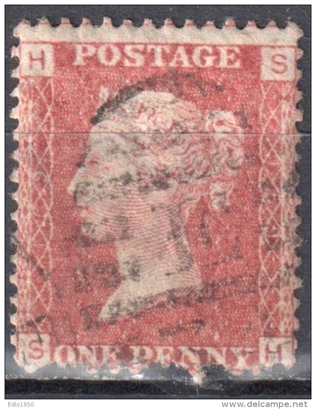 Great Britain 1858-79 - Queen Victoria, 1d Red - Mi.16 Plate 169 - Used - Used Stamps