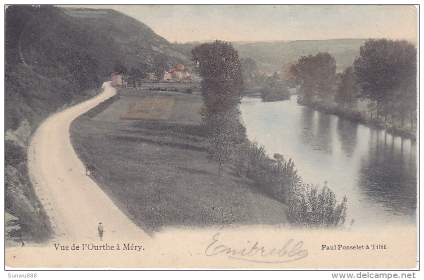 Vue De L'Ourthe à Méry (animée, Colorisée, Précurseur, 1905) - Esneux