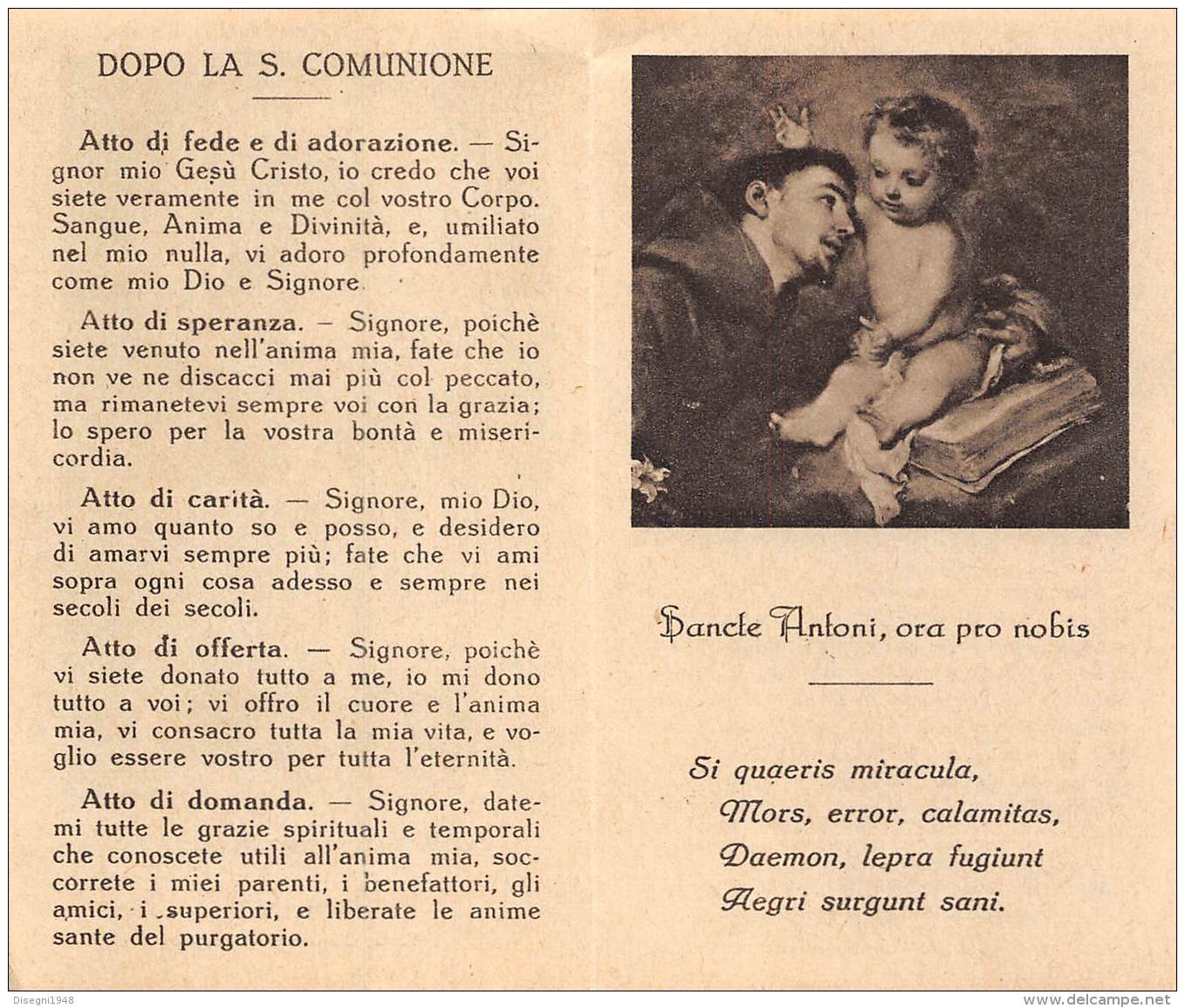 06185 "TORINO - PARROCCHIA DI S. GIULIA V. M. - COMUNIONE PASQUALE 1931" IMM. RELIG. ORIGIN. - Santini