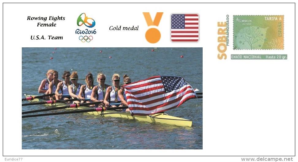 Spain 2016 - Olympic Games Rio 2016 - Gold Medal Rowing Female USA Cover - Otros & Sin Clasificación