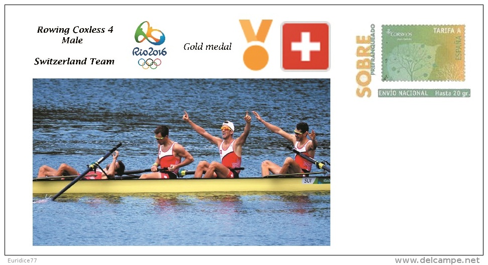 Spain 2016 - Olympic Games Rio 2016 - Gold Medal Rowing Male Switzerland Cover - Otros & Sin Clasificación