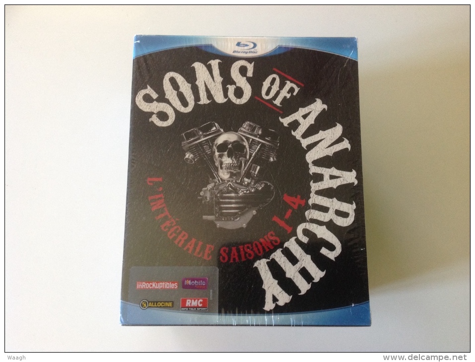 Coffret 12 DVD BLU-RAY - SONS OF ANARCHY - L'integrale Saisons 1-4 - Collections, Lots & Séries