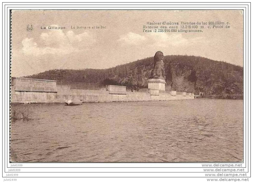 BARRAGE DE LA GILEPPE ..-- 1923 Vers FEXHE - LE - HAUT - CLOCHER ( Mr Gustave QUATPERS ) . Voir Verso . - Gileppe (Barrage)