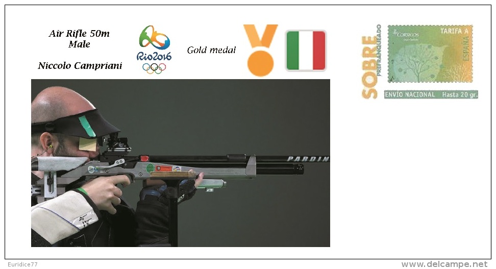 Spain 2016 - Olympic Games Rio 2016 - Gold Medal - Shot Rifle 50m. Male Italy Cover - Otros & Sin Clasificación