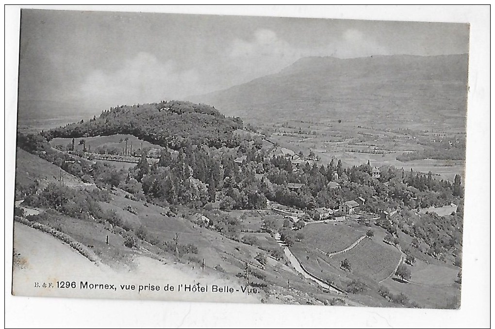 74  -  CPA  De   MORNEX  -  Vue  Prise  De  L ' Hôtel  Belle - Vue - Autres & Non Classés