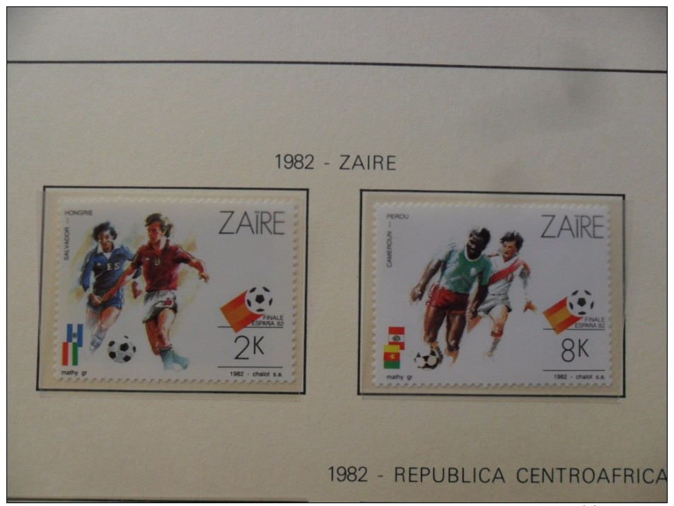 ZAIRE 1982 SCOTT 1058/59  - FOOTBALL ESPAÑA`82 -   ** MNH - 1982 – Espagne