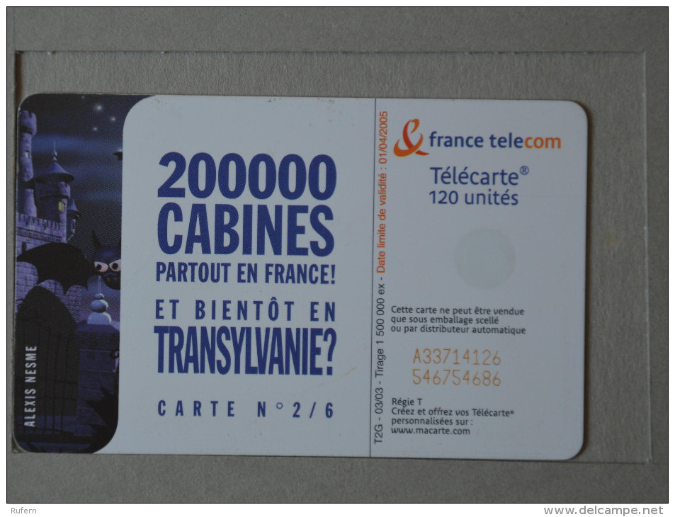 FRANCE    - TELECARTE - CREDIFONE - CALLCARD - TELEFONKARTE   2 SCANS - (Nº15811) - 120 Unidades