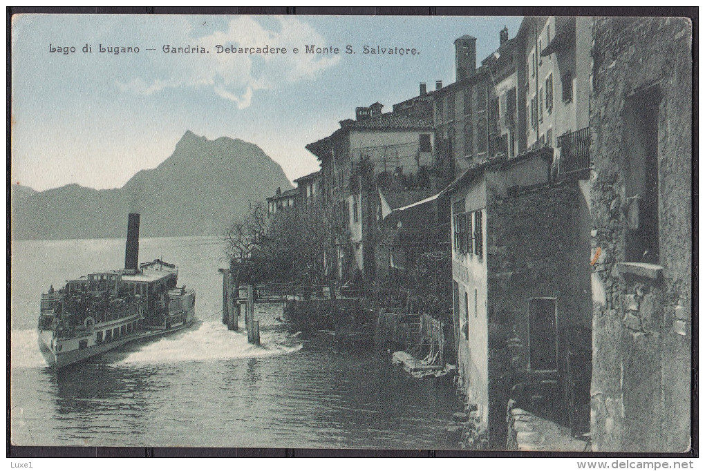 SWITZERLAND  , GANDRIA ,  OLD  POSTCARD - Gandria 