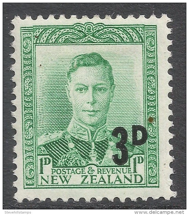 New Zealand. 1952-53 Surcharges. 3d On 1d MH. SG 713 - Neufs