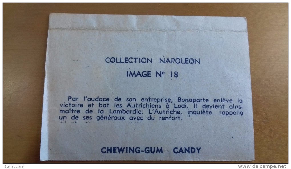 ALTE KAUGUMMIBILDER COLLECTION NAPOLEON 18 CHEWING GUM CANDY - FRANCE Bubble Gum - Sonstige & Ohne Zuordnung