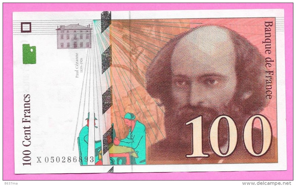 Billet De 100 Fr - CEZANNE - 1997 - - 100 F 1997-1998 ''Cézanne''