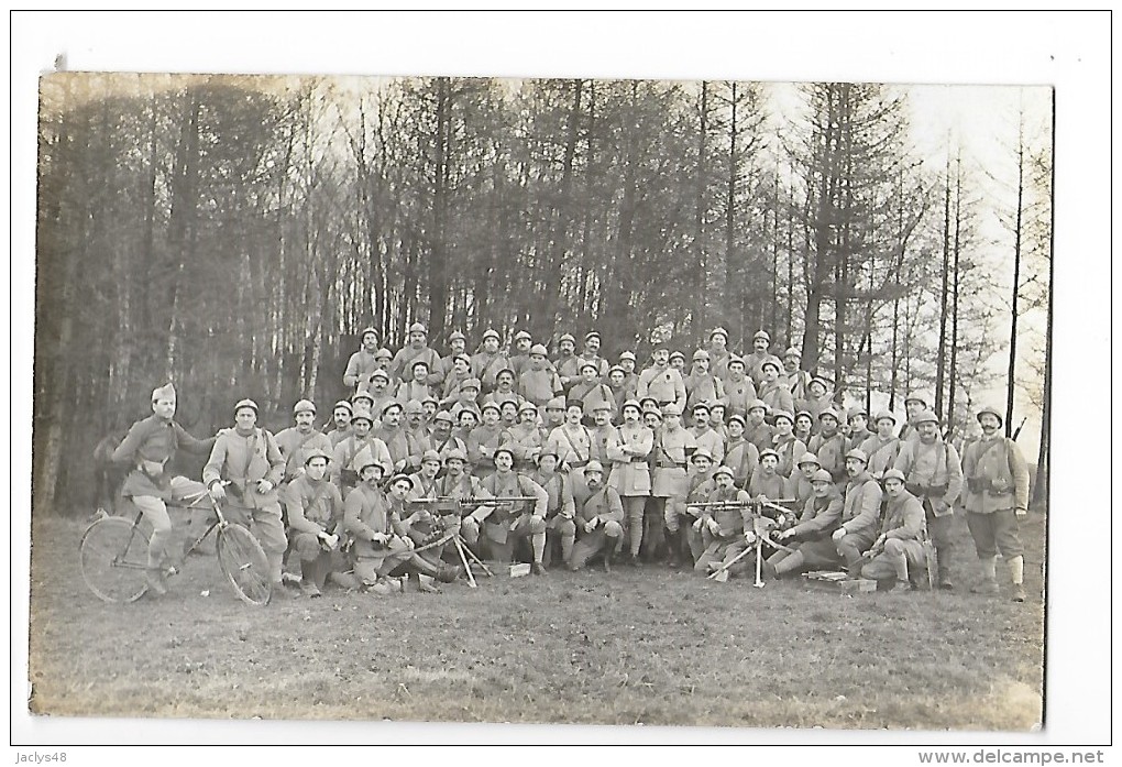 98° Régiment D'Infanterie 3° Cie De Mitrailleurs En Manoeuvres -  3  CARTES PHOTO -- L 1 - Reggimenti