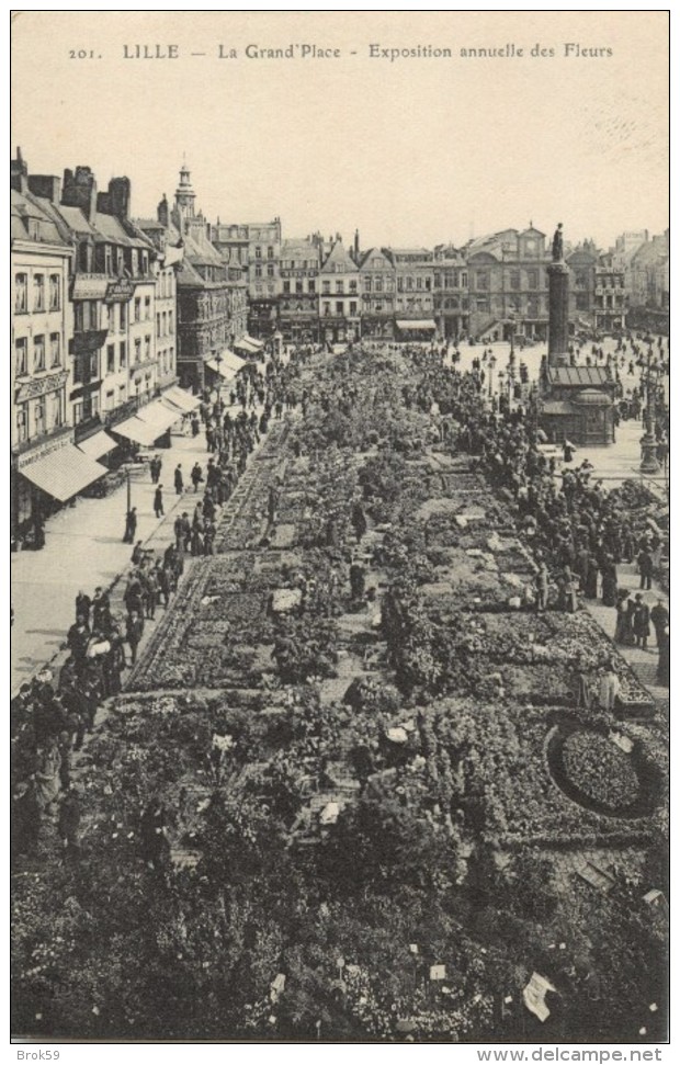 59 LILLE - LA GRAND PLACE - EXPOSITION ANNUELLE DES FLEURS - Lille