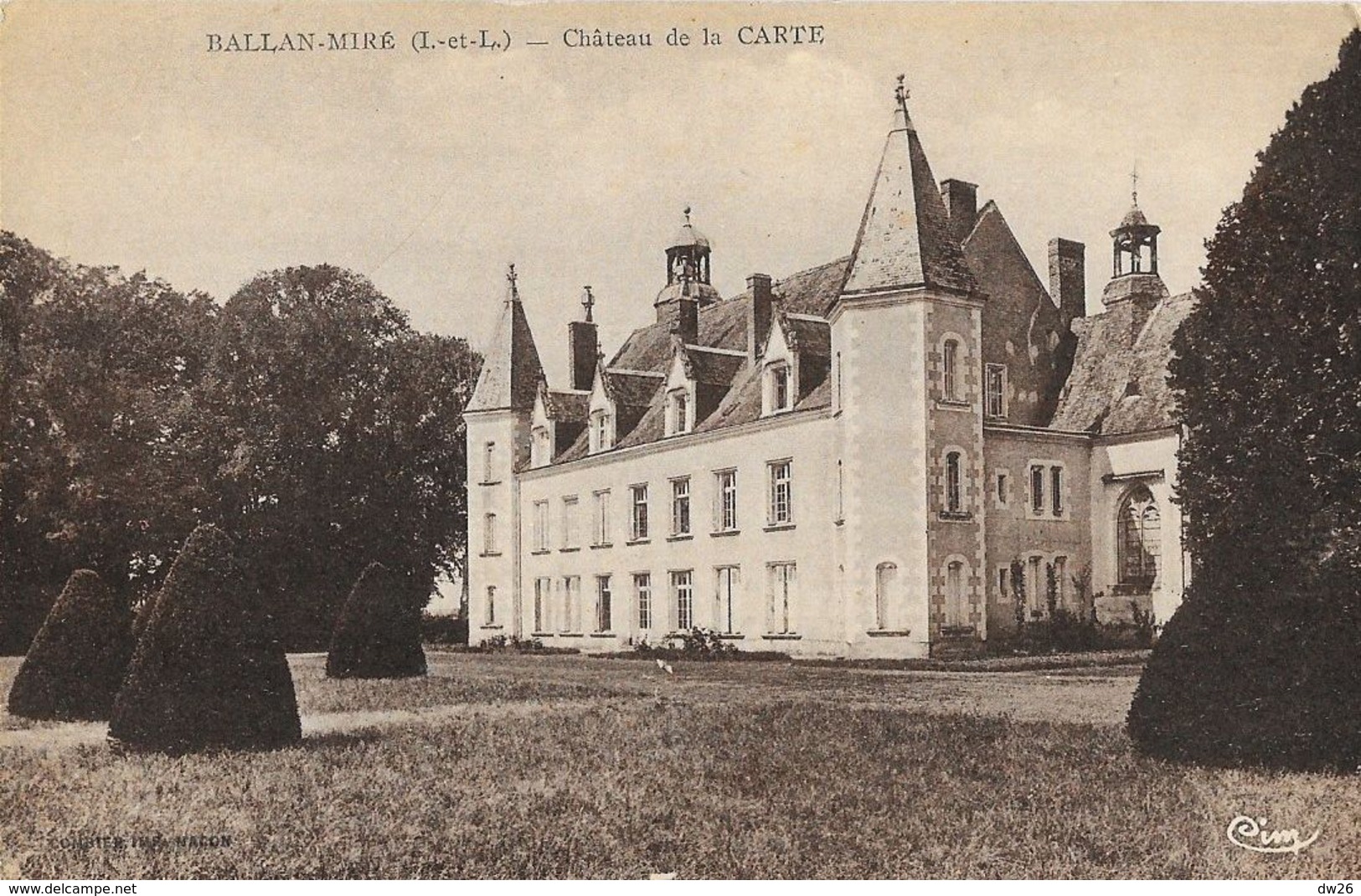 Ballan-Miré (Indre-et-Loire) - Château De La Carte - Edition Combier - Carte CIM Non Circulée - Ballan-Miré
