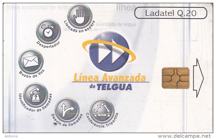 GUATEMALA - Linea Avanzada De Telgua, Chip GEM3.1, Used - Guatemala