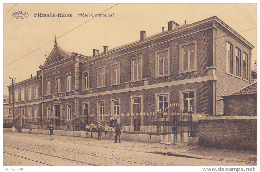 Flémalle-Haute - Hôtel Communal (animée, Canon, Préaux) - Flémalle