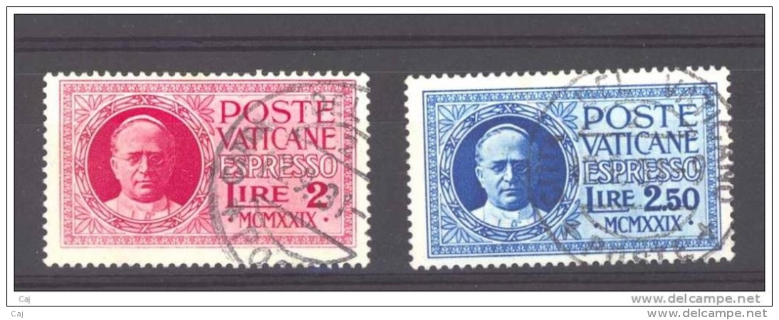 Vatican  -  Express  :  Yv 1-2  (o)       ,    N2 - Priority Mail