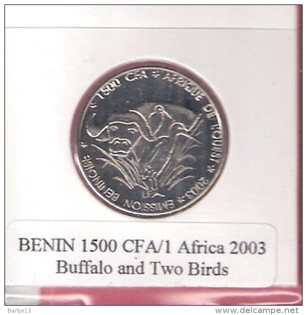 BENIN 1500 CFA 2003 BUFFALO UNC. NOT IN KM - Benin