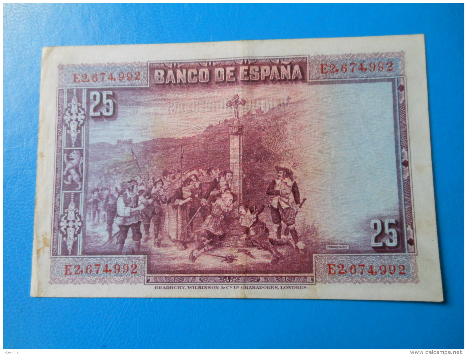 Espagne 25 Pesetas 1928 P.74b TB à TTB - 1-2-5-25 Pesetas