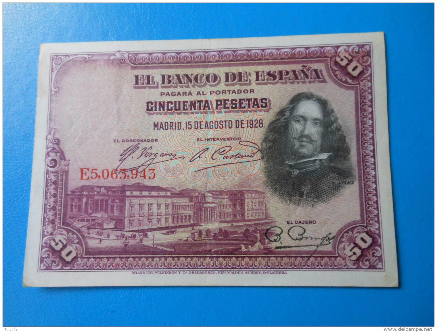 Espagne 50 Pesetas 1928 P.75b TTB - 50 Peseten