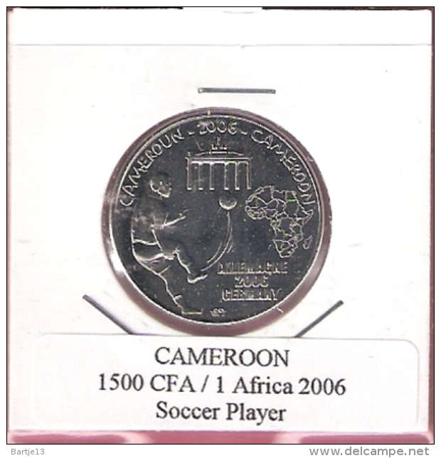 CAMEROON 1500 CFA 2006 SOCCER UNC NOT IN KM - Kameroen