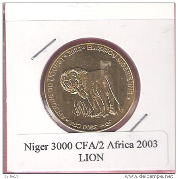 NIGER 3000 CFA 2003 LION UNC NOT IN KM - Níger