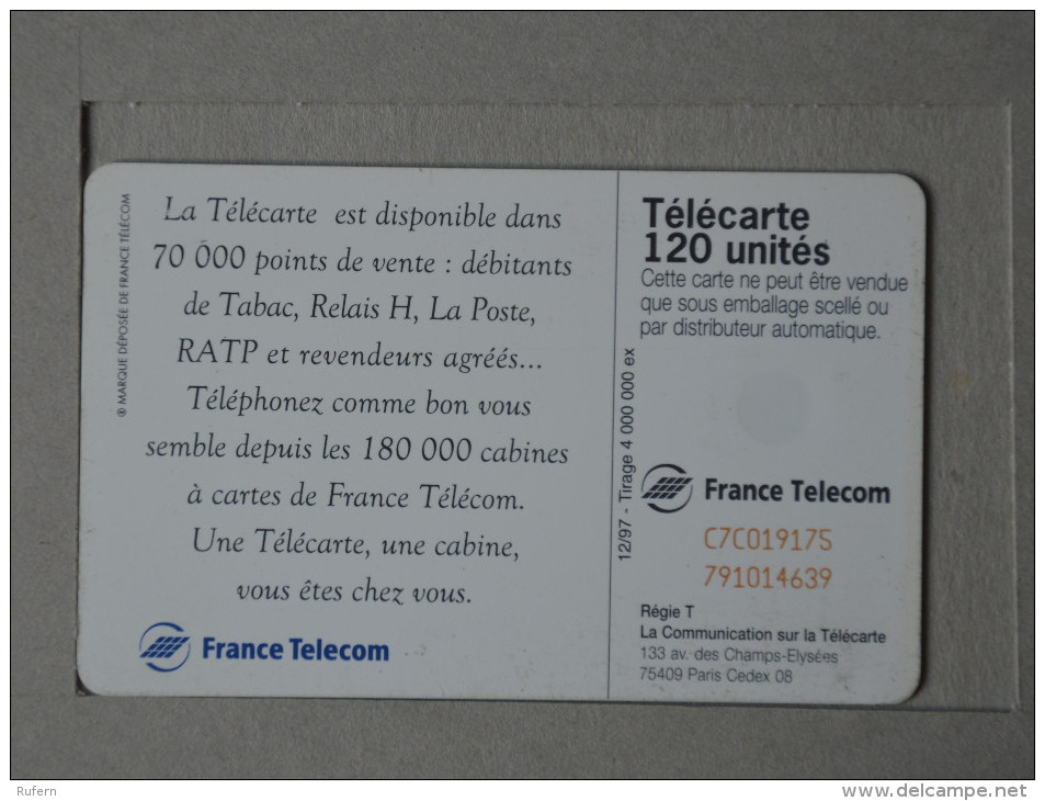 FRANCE    - TELECARTE - CREDIFONE - CALLCARD - TELEFONKARTE   2 SCANS - (Nº15878) - 120 Units