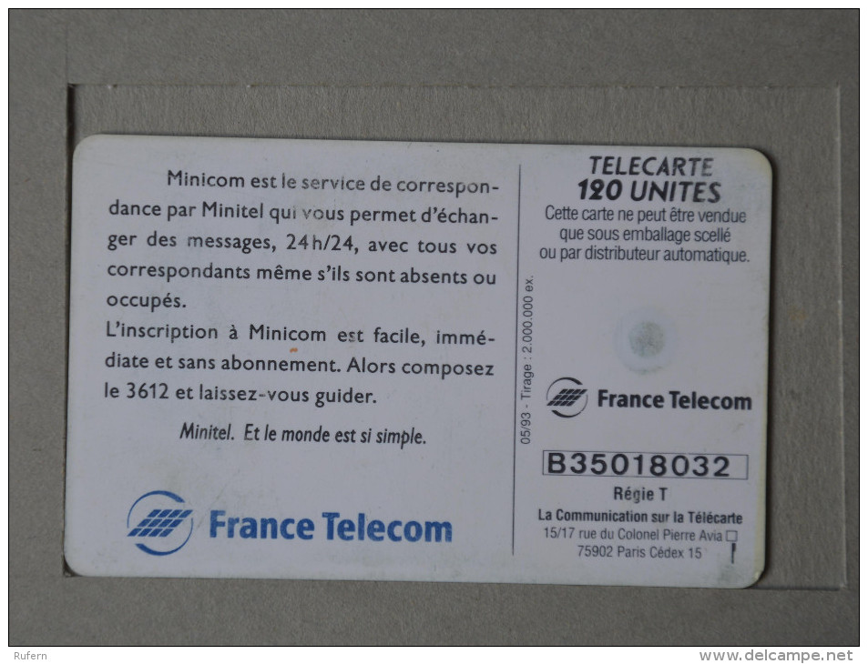 FRANCE    - TELECARTE - CREDIFONE - CALLCARD - TELEFONKARTE   2 SCANS - (Nº15880) - 120 Unités 