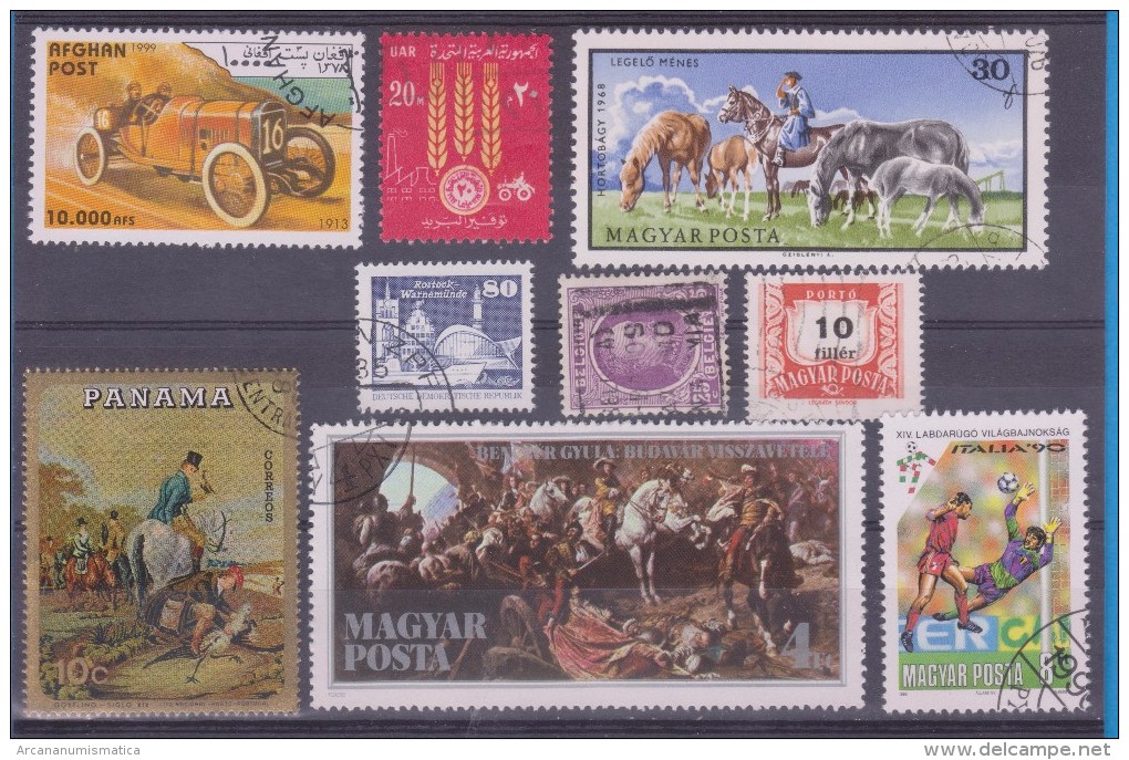 LOT OF USED STAMPS COCHES CARS DEPORTES SPORTS ANIMALES  ANIMALS  PAISES  COUNTRIES VARIOS  VARIOUS   S-1512 - Lots & Kiloware (mixtures) - Max. 999 Stamps