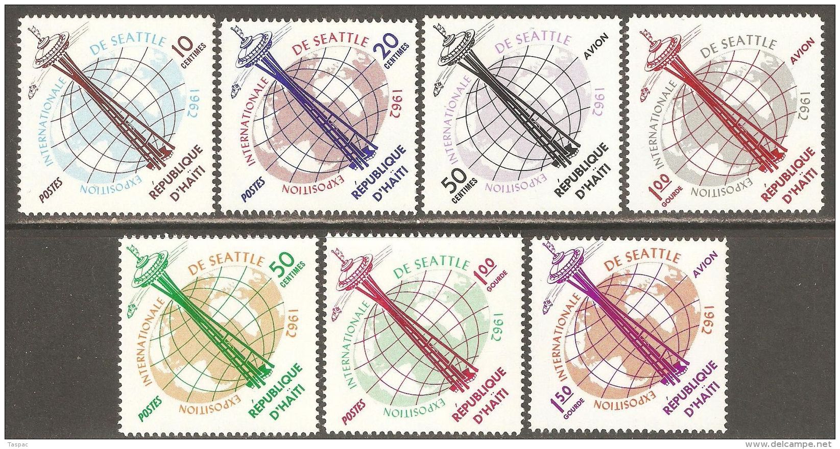 Haiti 1962 Mi# 728-734 ** MNH - Century 21 International Exposition, Seattle / Space - Haiti