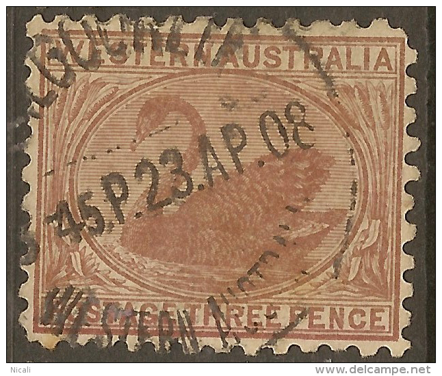 WESTERN AUSTRALIA 1905 3d P11 SG 153 U #VI766 - Used Stamps