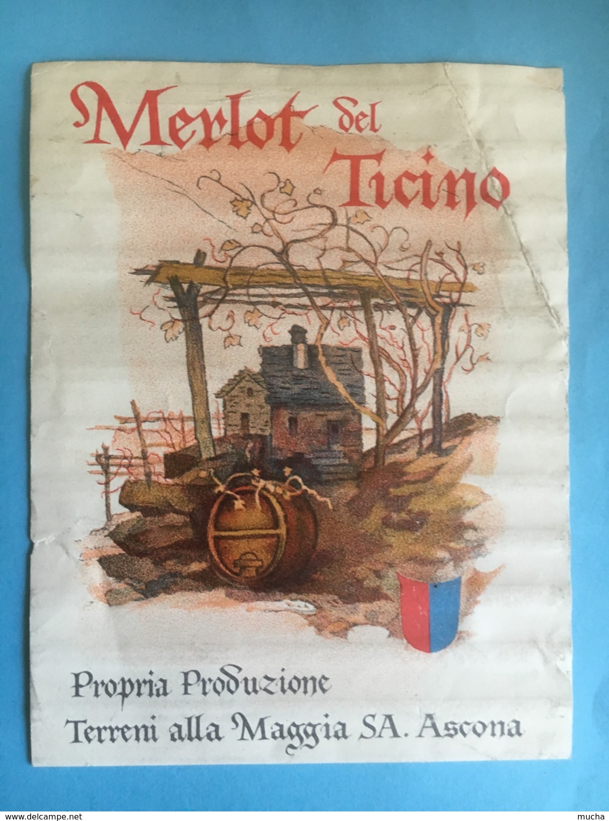 1476 - Suisse Tessin Merlot Del Ticino Terreni Alla Maggia Ascona - Autres & Non Classés