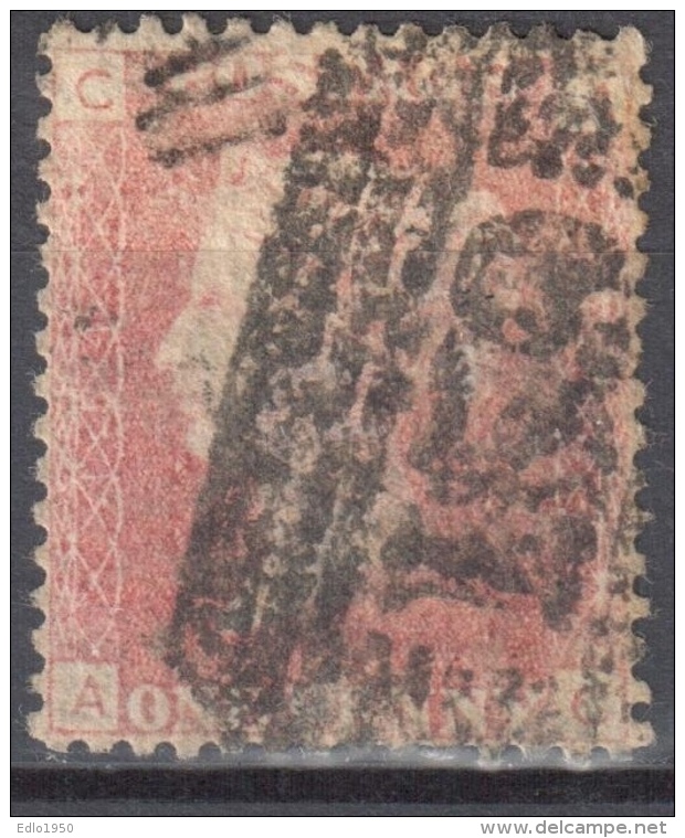 Great Britain 1858-79 - Queen Victoria, 1d Red - Mi.16 Plate 154 - Used - Used Stamps