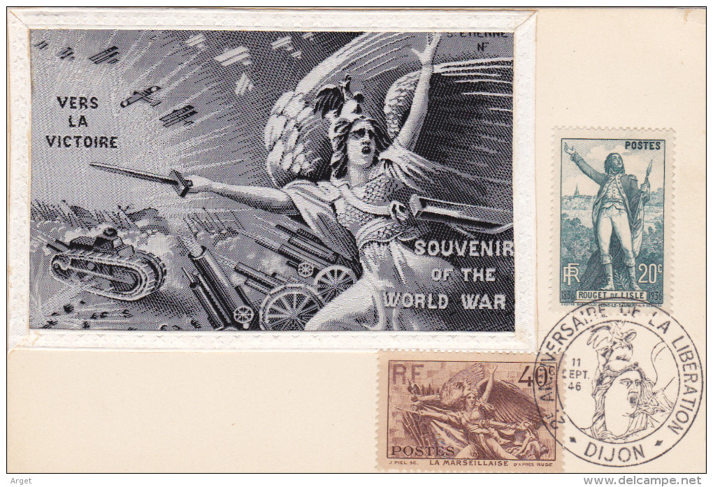 Carte-Maximum FRANCE N° Yvert 314-315 (LA MARSEILLAISE) Obl Sp Ill Dijon 1946 - 1940-1949