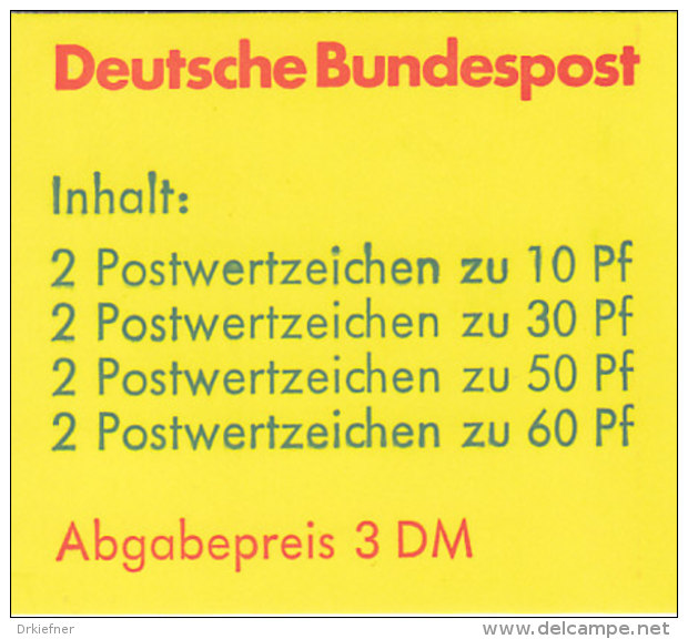 BRD Markenheftchen MH 23 E OZ, Postfrisch **, Burgen Und Schlösser 1980 - Autres & Non Classés