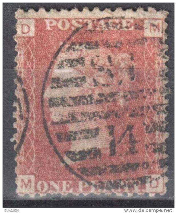 Great Britain 1858-79 - Queen Victoria, 1d Red - Mi.16 Plate 137 - Used - Used Stamps