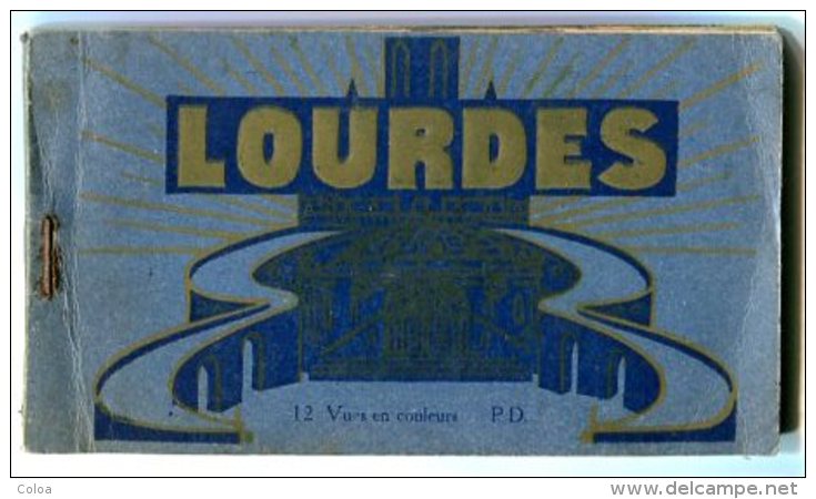 LOURDES Lot De 3 Carnets Cartes Postales Et Photographies - Lourdes