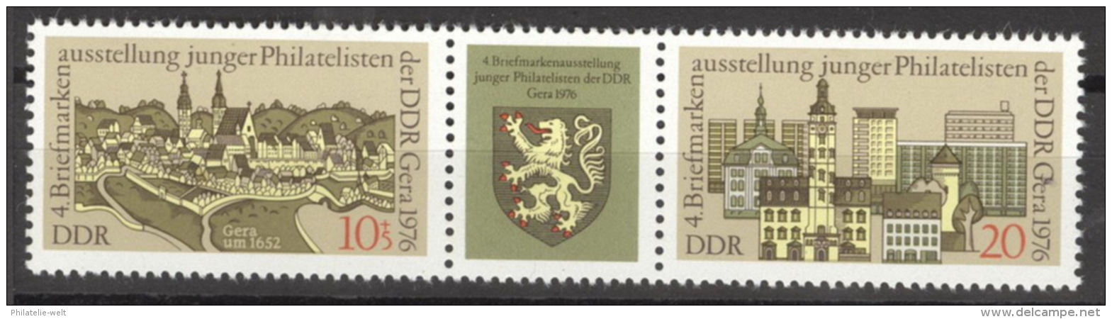 DDR 2153/54 Dreierstreifen ** Postfrisch - Ongebruikt