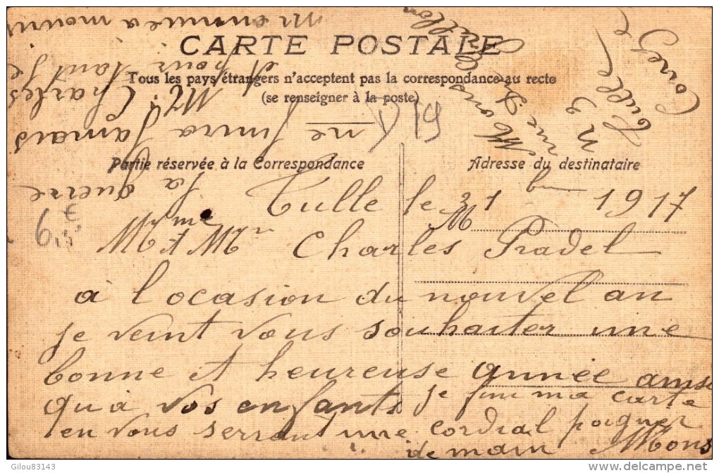 Correze, Tulle, Le Lycee Vue D Ensemble, Carte Toilee   (bon Etat) - Tulle